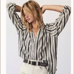 Free People Stripes Buttondown